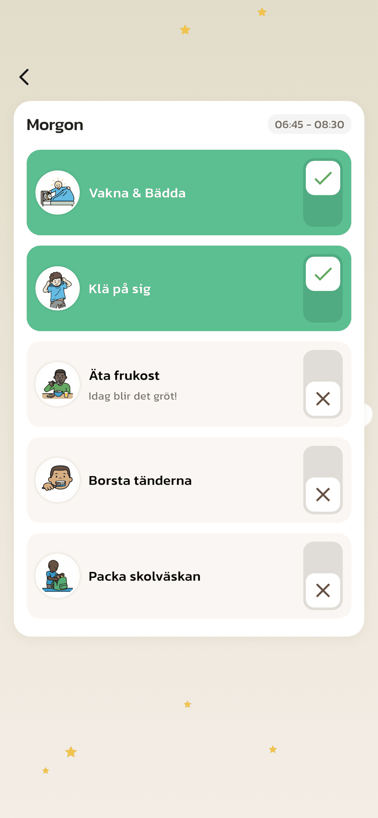 06 caregiver actlike first child routine group